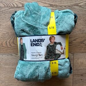 NWT Lands' End 3-Piece Sleep Set - Size 7/8